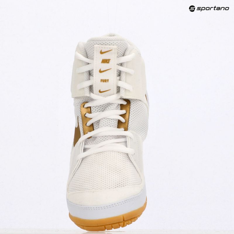 Zápasnícka obuv Nike Fury white/metallic gold 9
