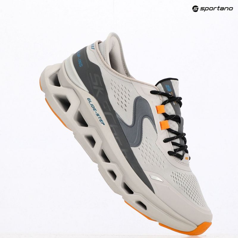 Pánska obuv SKECHERS Glide Step Altus gray/orange 9