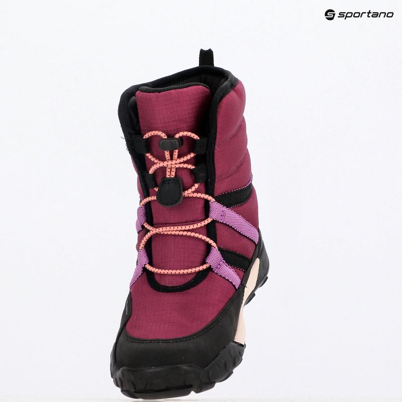 Juniorské snehule Geox Trekkyup ABX dark raspberry/black 9