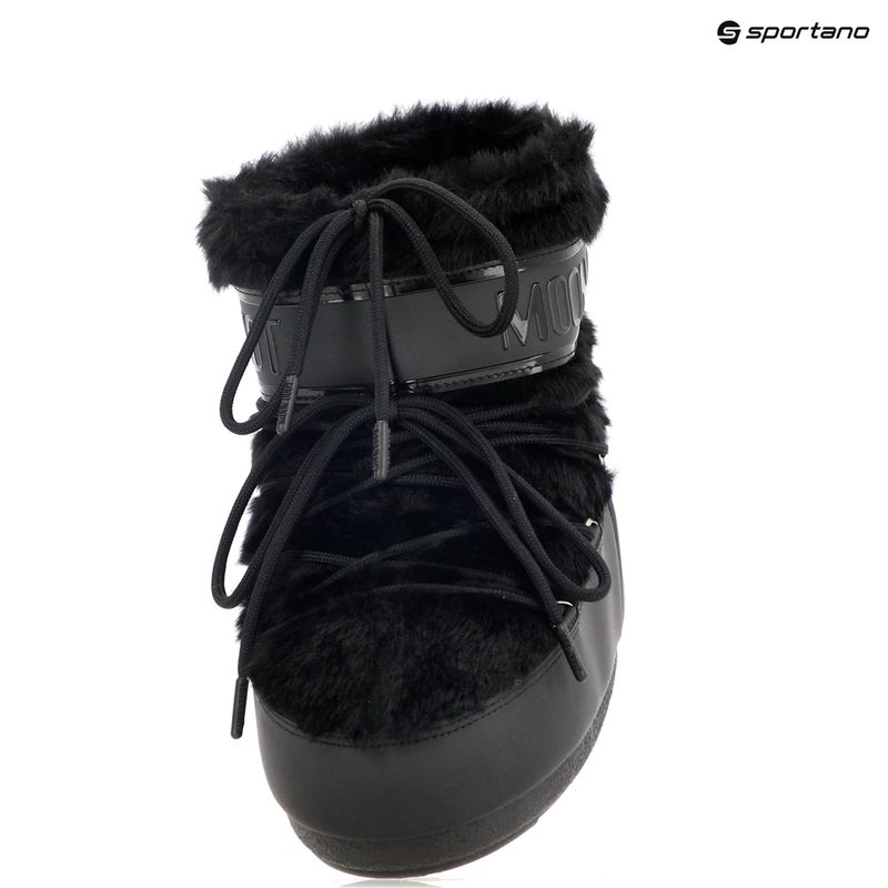 Dámske snehule Moon Boot Icon Low Faux Fur black 9