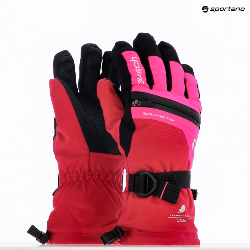 Detské lyžiarske rukavice Reusch Lando R-TEX XT cerise/pink glo 8