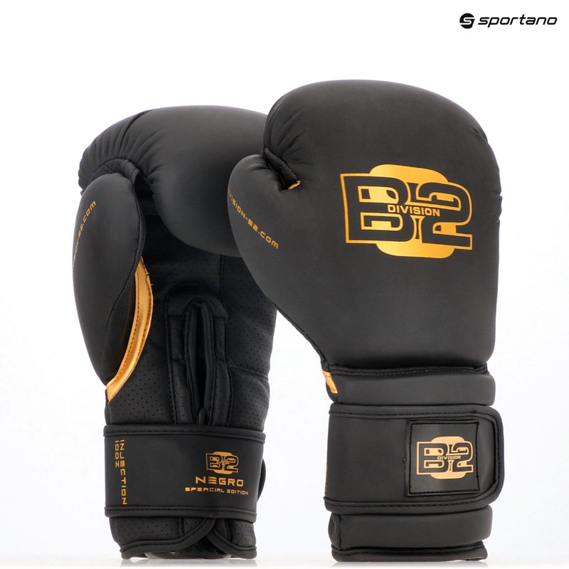 Boxerské rukavice DIVISION B-2 Pro Carbon black/gold 7