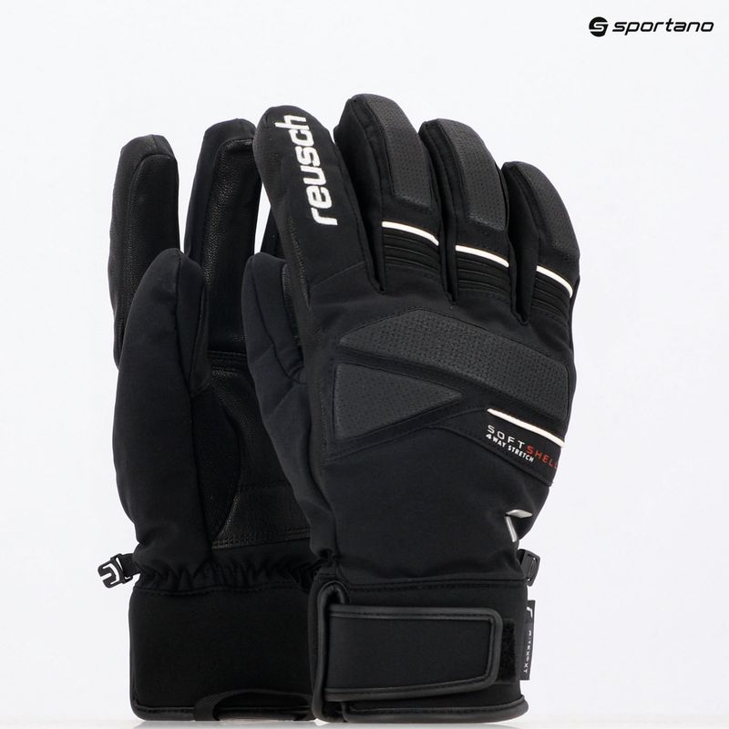 Lyžiarske rukavice Reusch Thunder R-Tex XT black/white 5