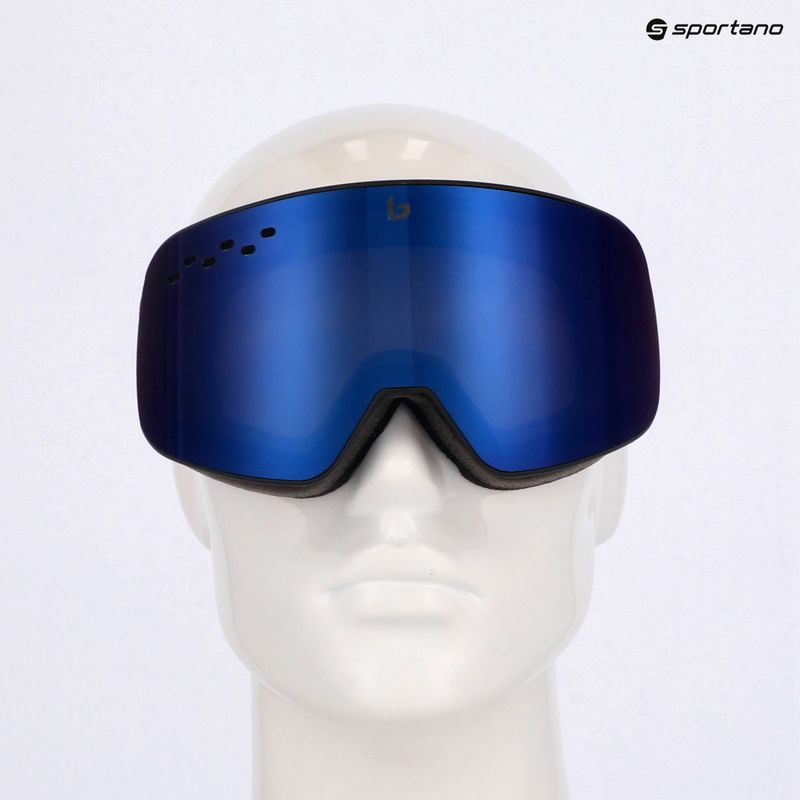 Lyžiarske okuliare Bollé Nevada black matte/bronze blue 8