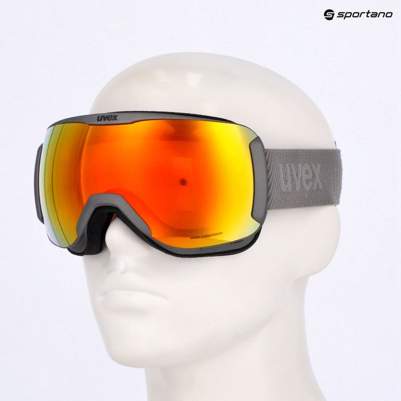 Lyžiarske okuliare UVEX Downhill 2100 CV rhino matt/mirror orange orange 7