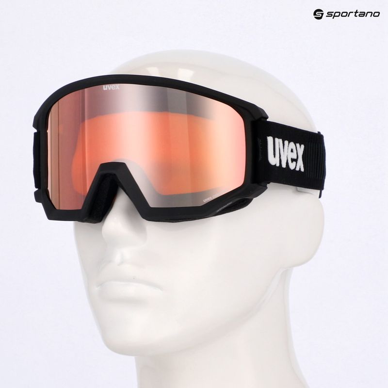 Lyžiarske okuliare UVEX Athletic CV Race black matt/mirror gold green clear 6