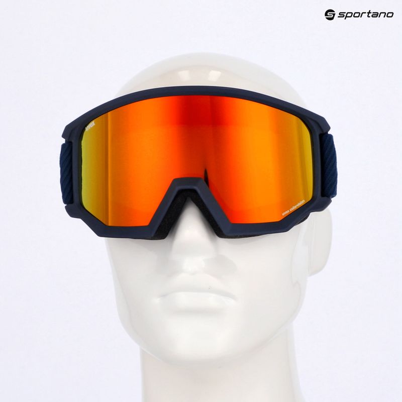 Lyžiarske okuliare UVEX Athletic CV navy matt/mirror orange green 6
