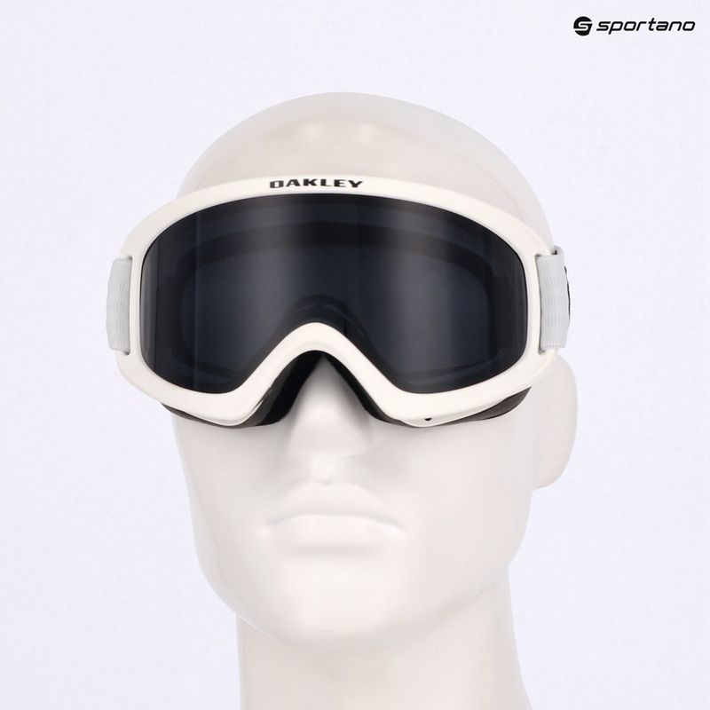 Lyžiarske okuliare Oakley O-Frame 2.0 Pro S matne biele/tmavo šedé 6