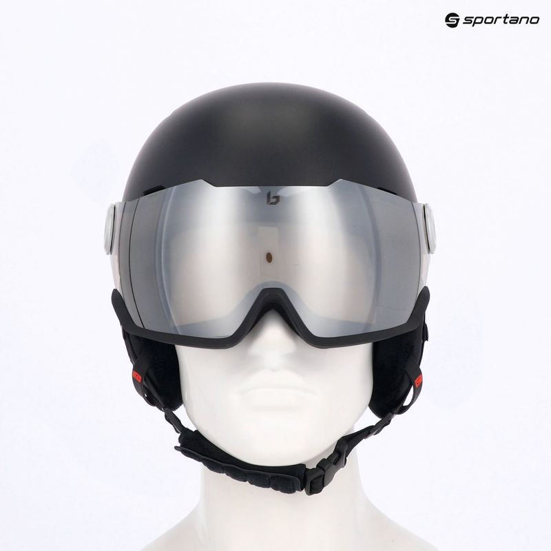 Lyžiarska prilba Bollé Might Visor titanium red matte/brown gun 11
