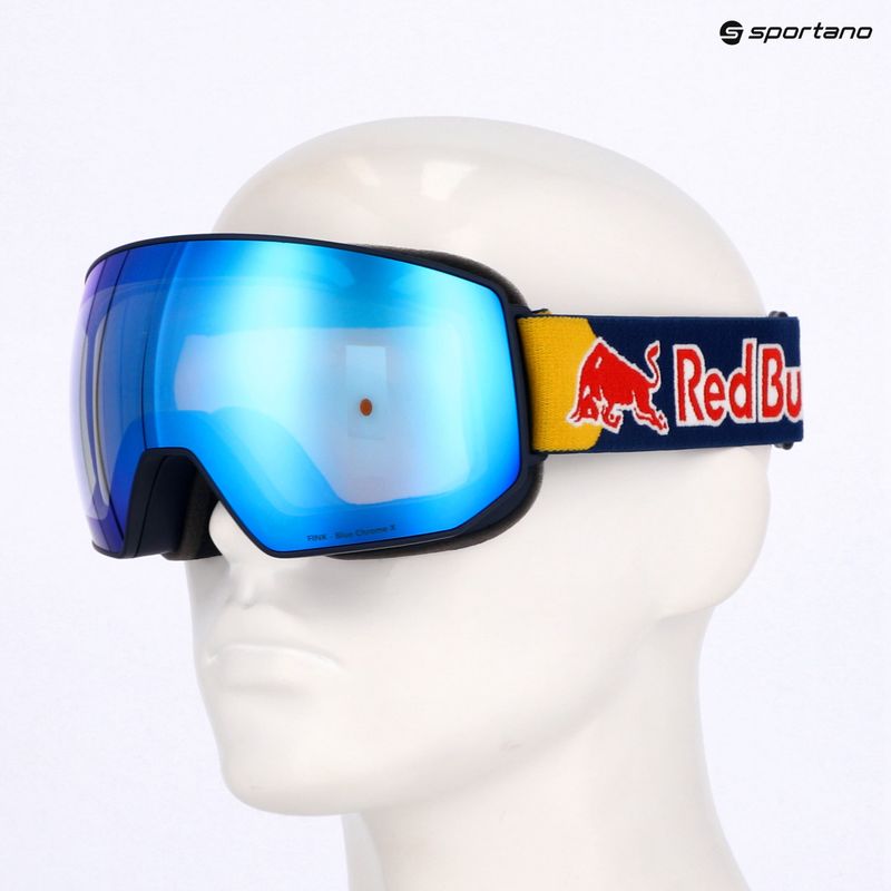 Lyžiarske okuliare Red Bull SPECT Fink Photo blue/light blue with blue chrome x 10