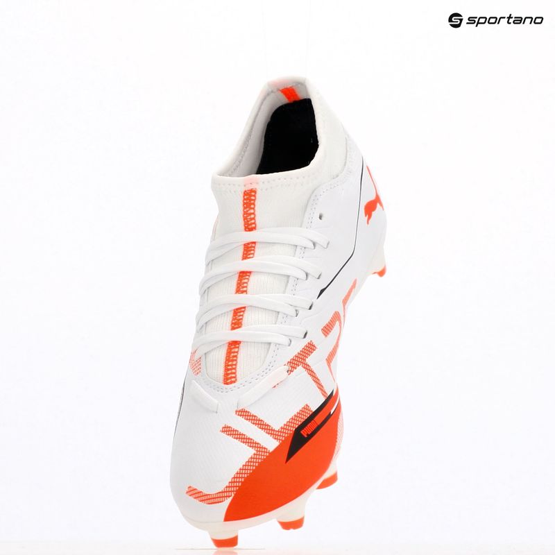 Pánske kopačky PUMA Ultra 5 Play+ FG/AG puma white/puma black/glowing red 9