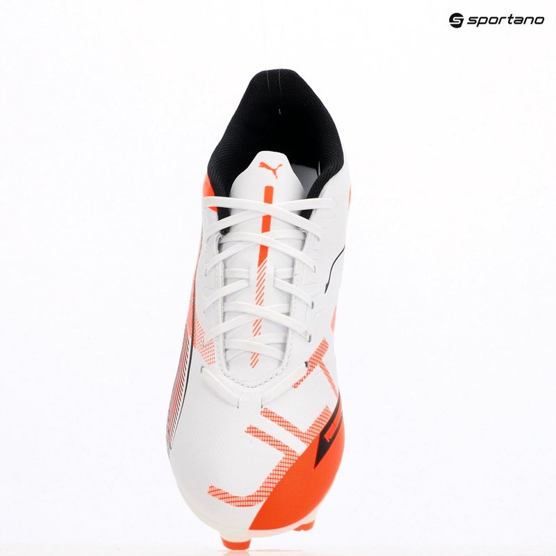 Kopačky PUMA Ultra 5 Play FG/AG puma white/puma black/glowing red 9