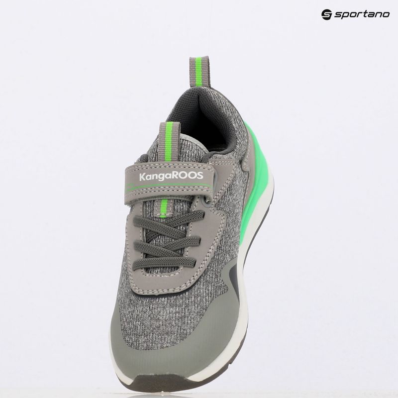 KangaROOS KD-Gym EV detská obuv vapor grey/neon green 11