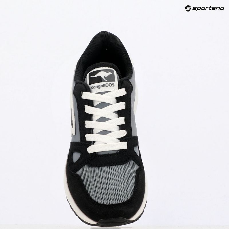 KangaROOS K-Sneak Jay jet black/steel grey detská obuv 10