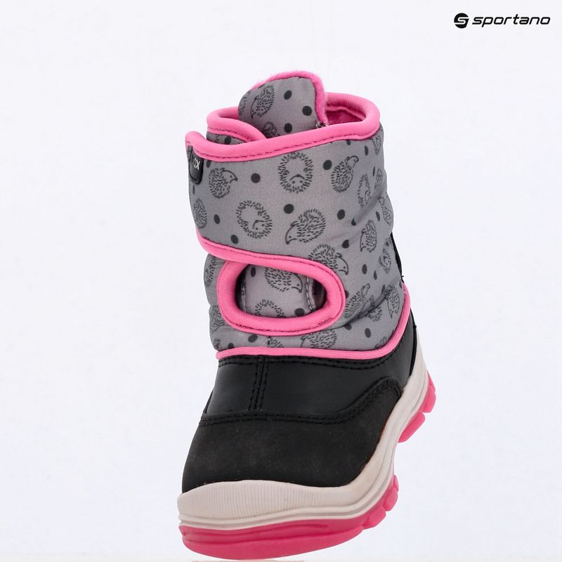 Detské snehule Geox Flanfil ABX black / fuchsia 15