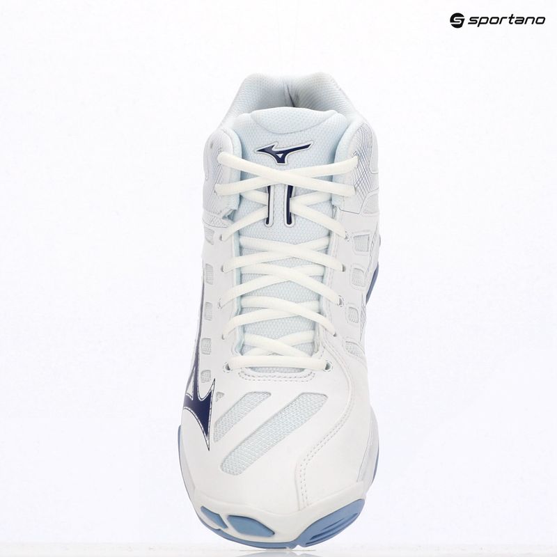 Volejbalová obuv Mizuno Wave Voltage 2 Mid white/bellwether blue/bel air blue 10