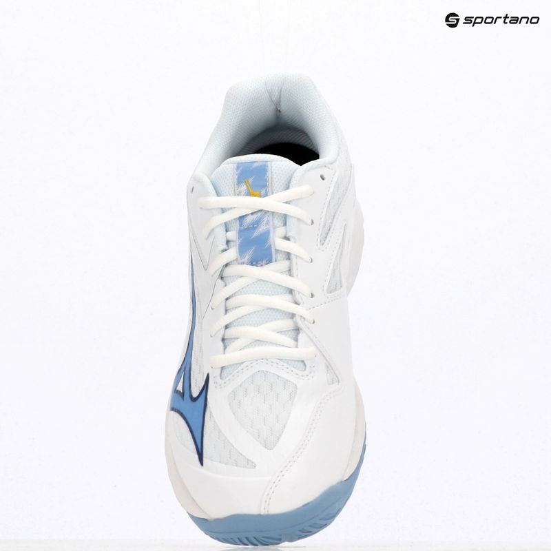 Volejbalová obuv Mizuno Thunder Blade Z white/bellwether blue/bel air blue 9