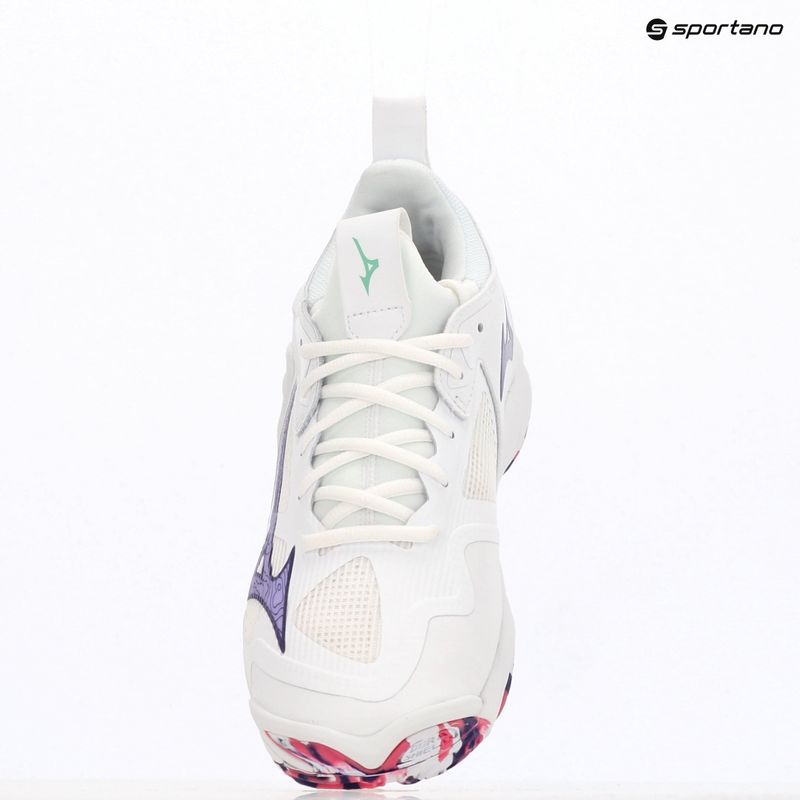 Volejbalová obuv Mizuno Wave Momentum 3 white/violet indigo/camellia rose 9