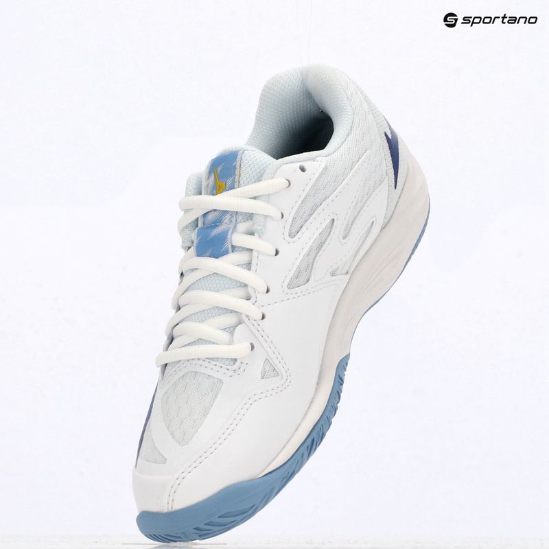 Detská volejbalová obuv Mizuno Lightning Star Z7 white/bellwether blue/bel air blue 11