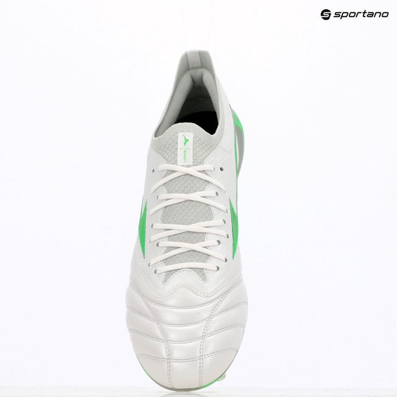 Pánske kopačky Mizuno Morelia Neo IV β Japan Md white/neon green/cool gray 3c 9