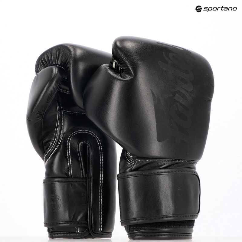 Boxerské rukavice Fairtex Microfiber Art Collection Solid black 8