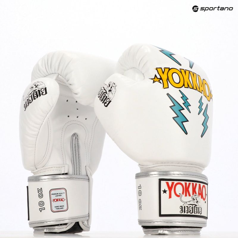 Pánske boxerské rukavice YOKKAO Stadium white 8