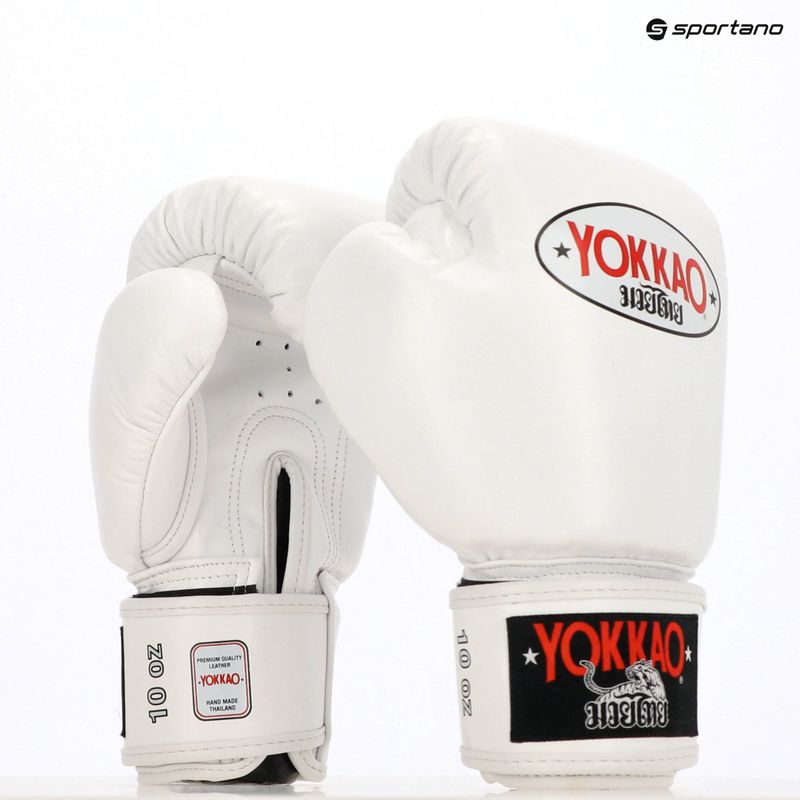 Pánske boxerské rukavice YOKKAO Matrix white 8