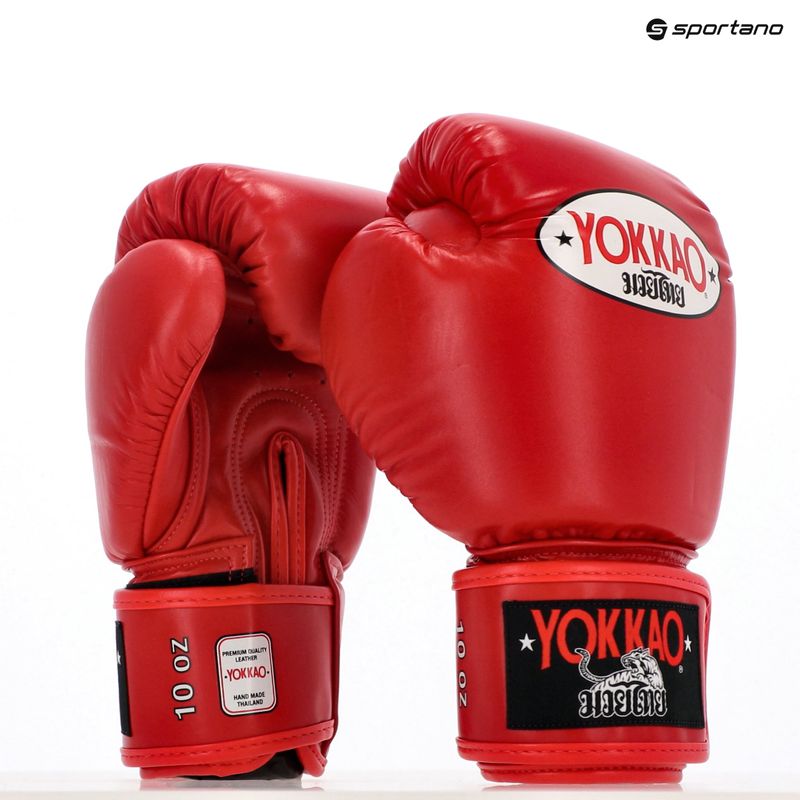Pánske boxerské rukavice YOKKAO Matrix red 12