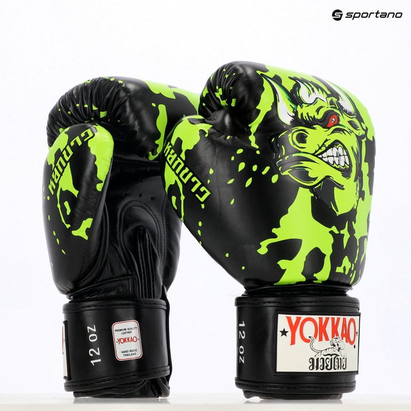 Pánske boxerské rukavice YOKKAO Angry Bull black 12