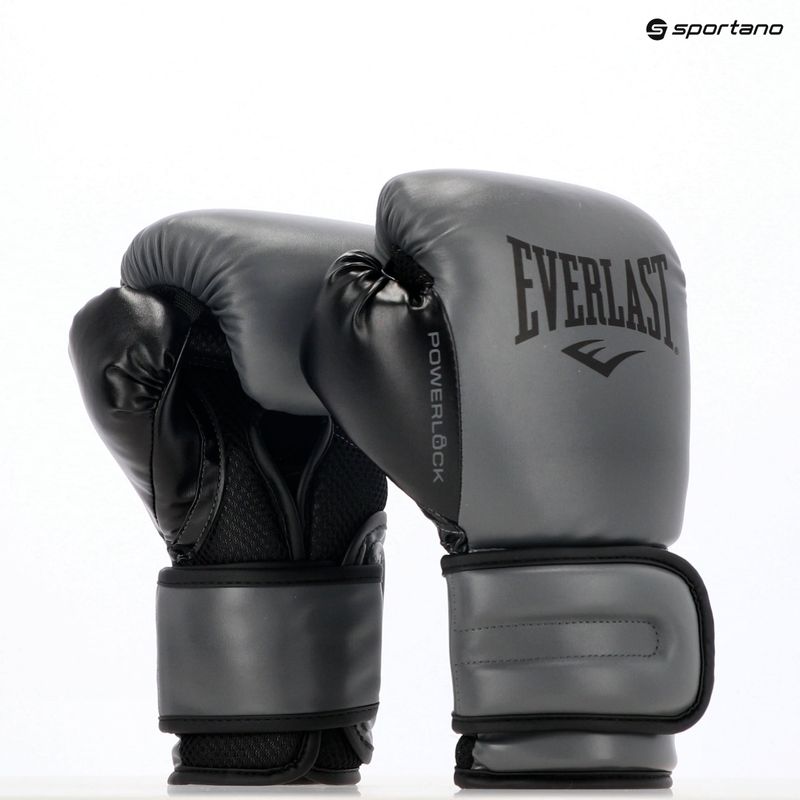 Boxerské rukavice Everlast Powerlock 2 charocal 8