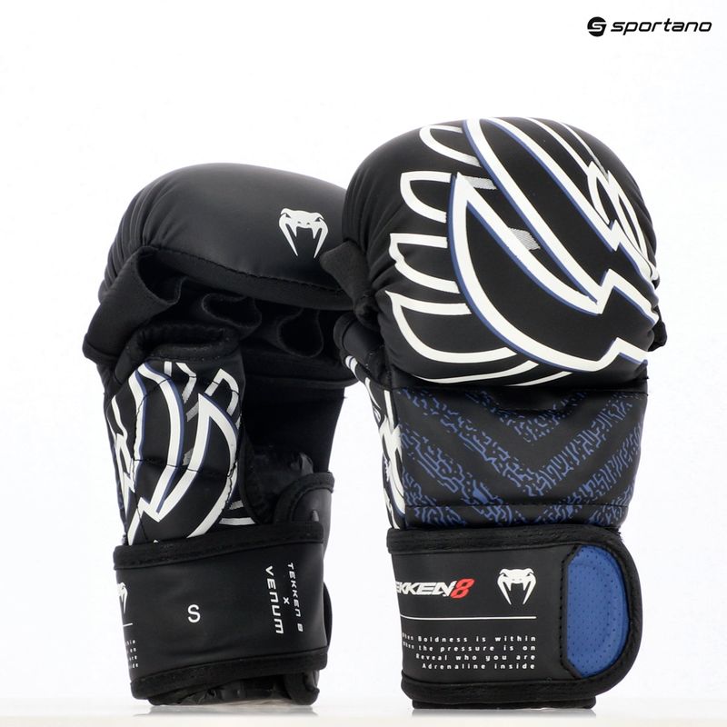 Sparingové rukavice Venum x TEKKEN 8 - Jin Kazama MMA Sparring blue/black/white 8