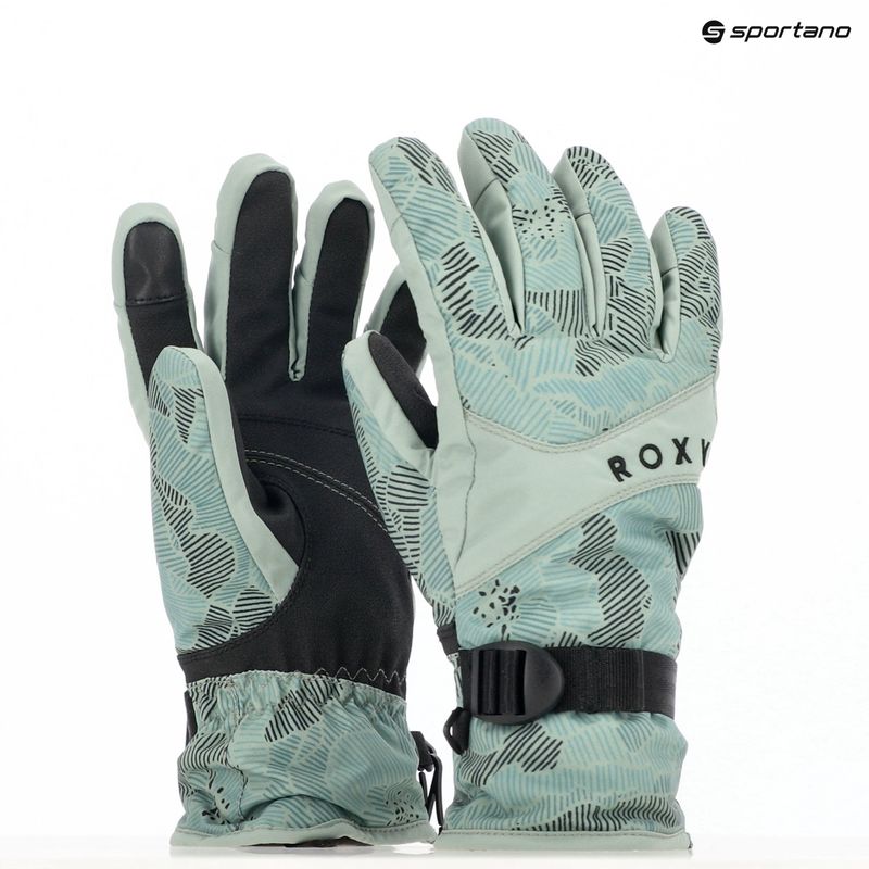 Dámske snowboardové rukavice ROXY Roxy Jetty lily pad skicár 13
