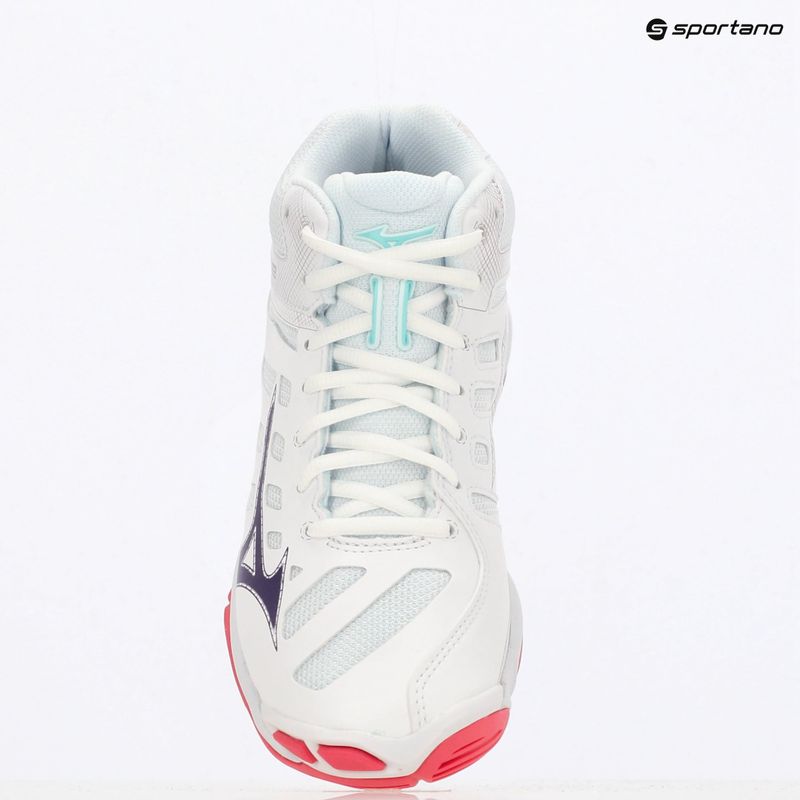 Dámska volejbalová obuv Mizuno Wave Voltage 2 Mid white/violet indigo/camellia rose 9