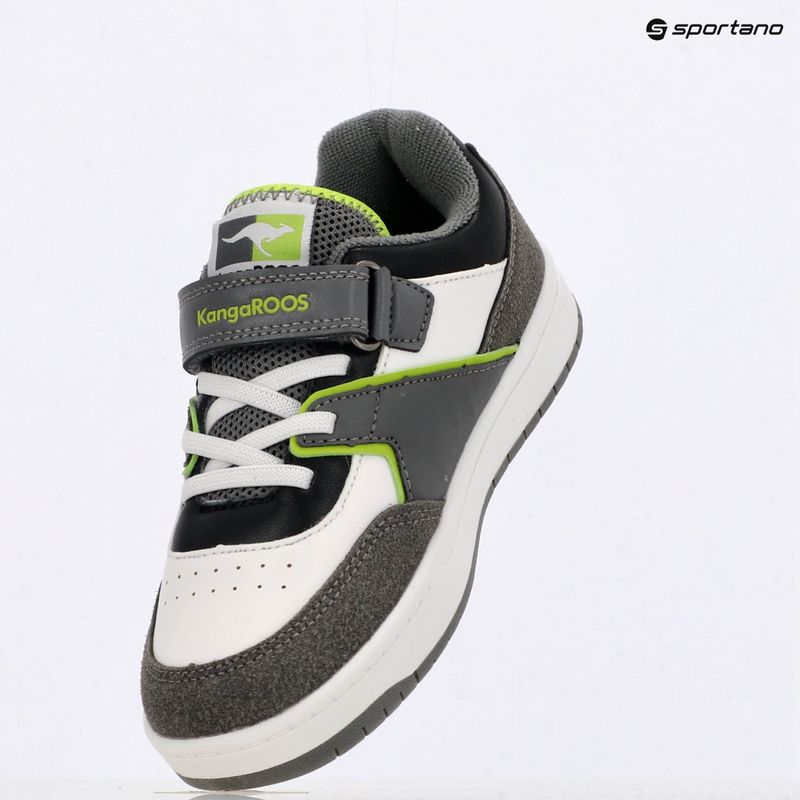 KangaROOS K-CP Bounder EV steel grey/neon green detská obuv 9