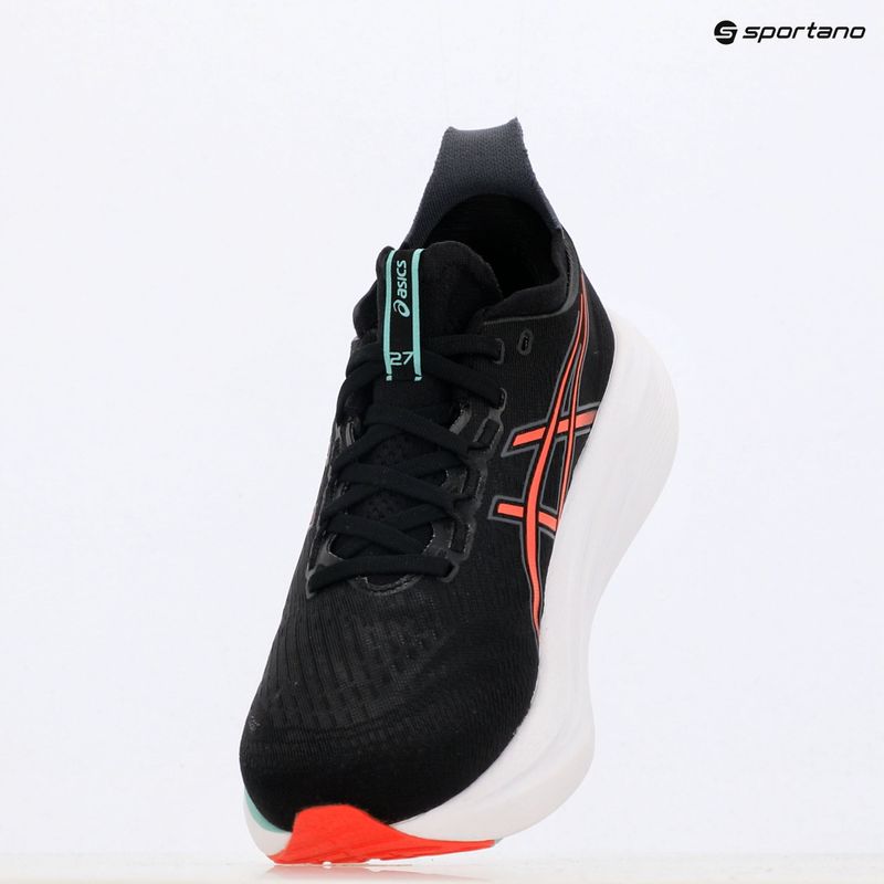 Pánske bežecké topánky ASICS Gel-Nimbus 27 black/coral reef 15