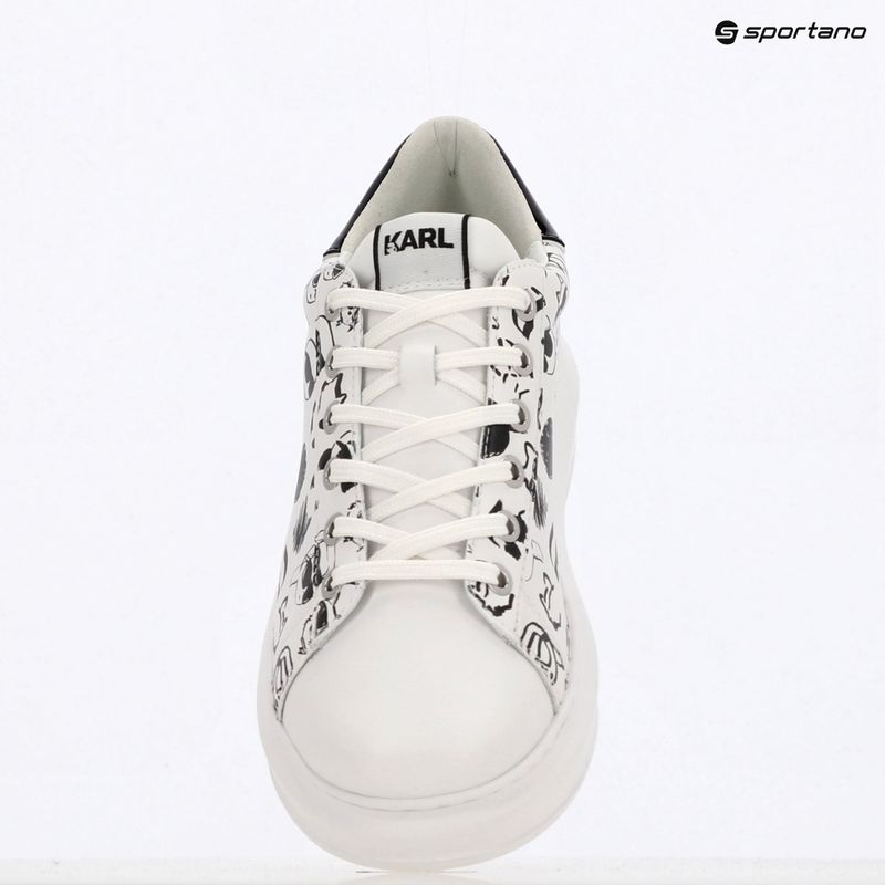 KARL LAGERFELD dámske topánky Kapri Twin Nft Graffiti white leather w/black 9