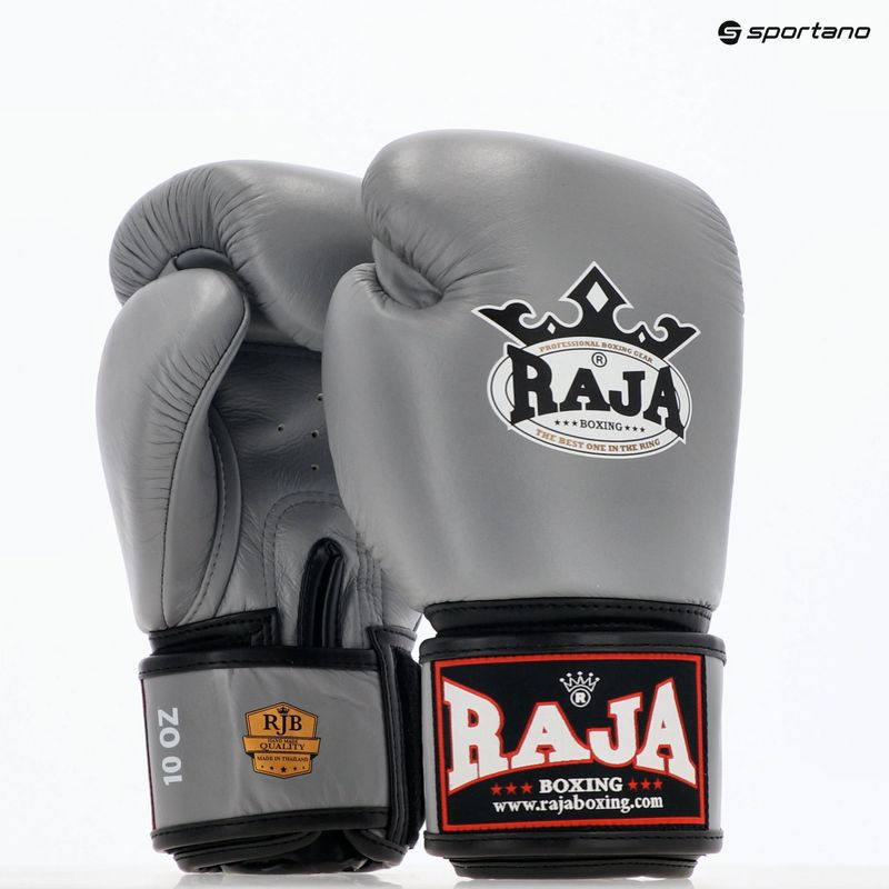 Boxerské rukavice RAJA BOXING Single Standard Genuine Leather grey 8