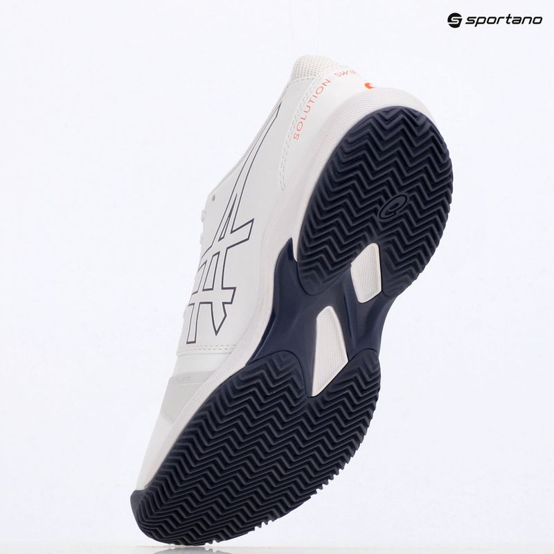 Pánske tenisové topánky ASICS Solution Swift FF 2 Clay white/ nova orange 9