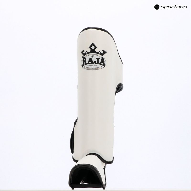Chrániče holení a chodidiel RAJA BOXING Lightweight Shin Guards Genuine Leather white 8
