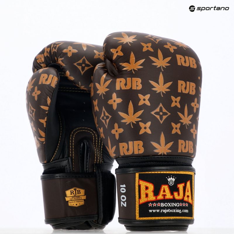 Boxerské rukavice RAJA BOXING Brown Weed 8