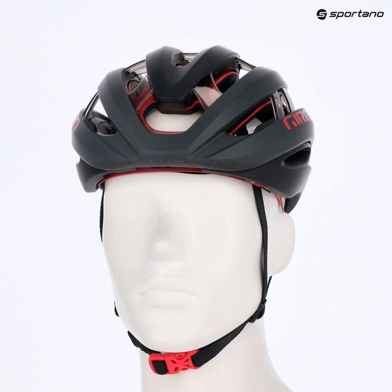 Cyklistická prilba Giro Aries Spherical MIPS matná karbónová červená 13