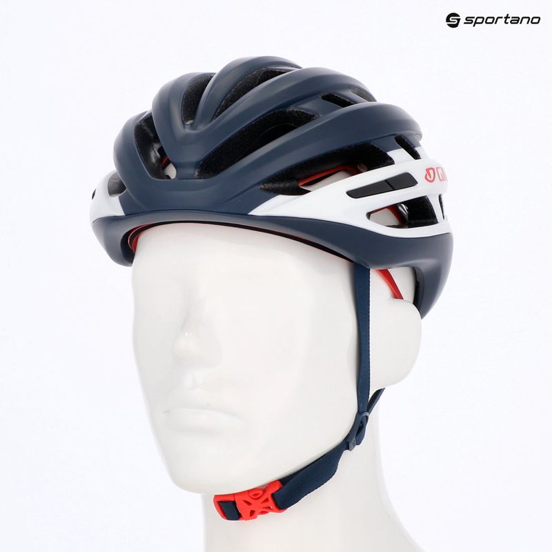Cyklistická prilba Giro Agilis Integrated MIPS matná polnočná biela/červená 13