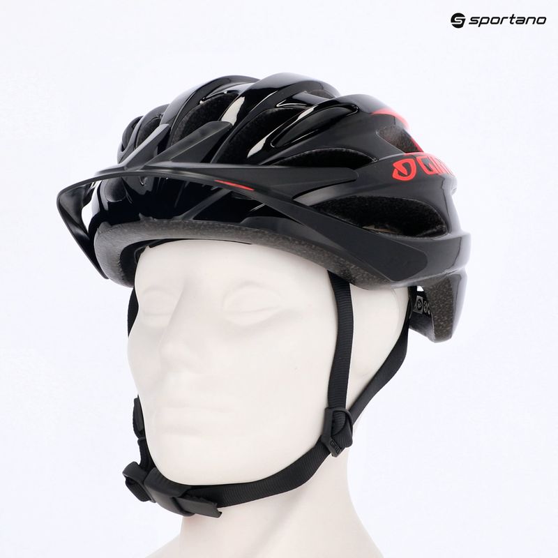 Detská cyklistická prilba Giro Raze matná čierna vermillion 11