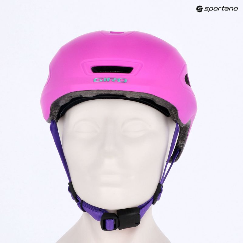 Detská cyklistická prilba Giro Scamp II Jr matná fialová 13