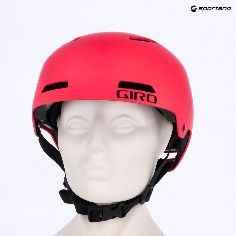 Detská cyklistická prilba Giro Dime FS matná jasne červená 11