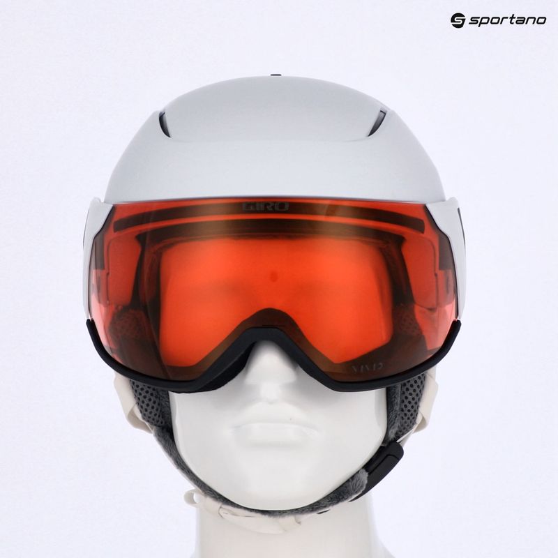 Lyžiarska prilba Giro Aria Spherical S2 matná biela/živá cooper 10