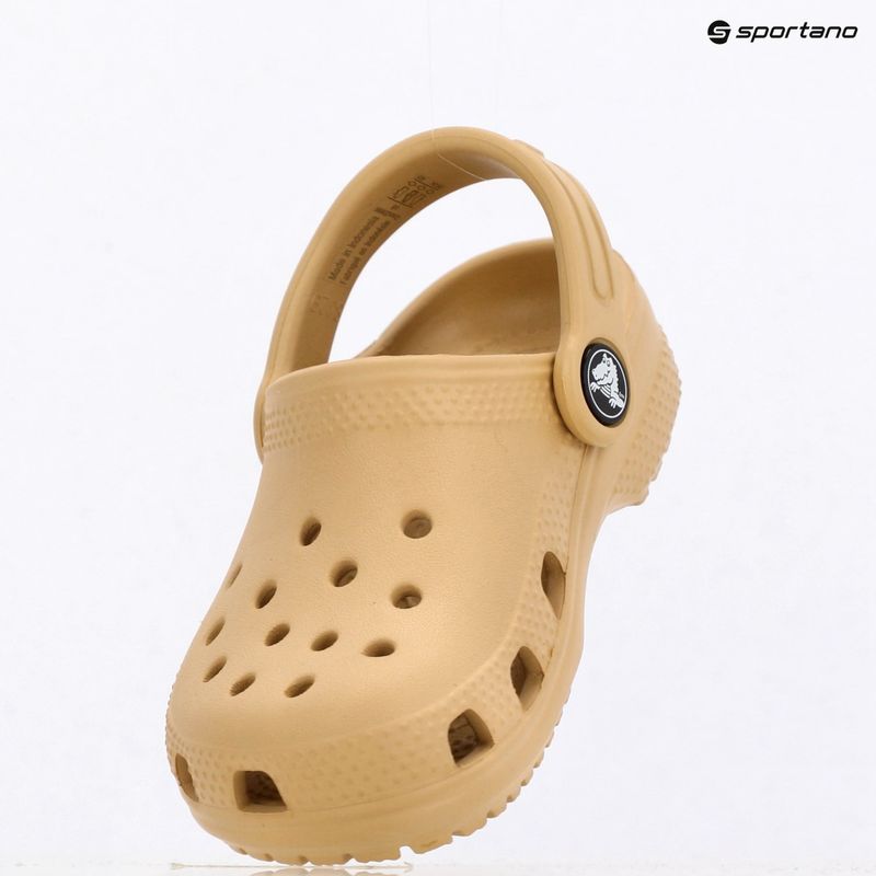 Detské nazúvaky Crocs Classic Clog Toddler wheat 17