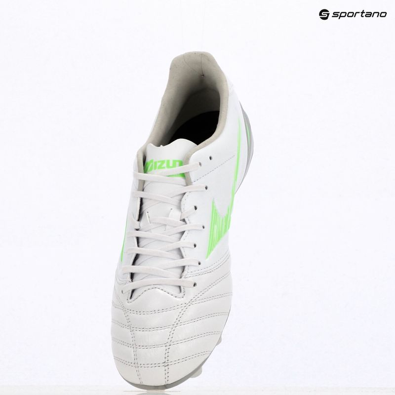 Pánske kopačky Mizuno Morelia Neo IV Pro Md white/neon green/cool gray 3c 9