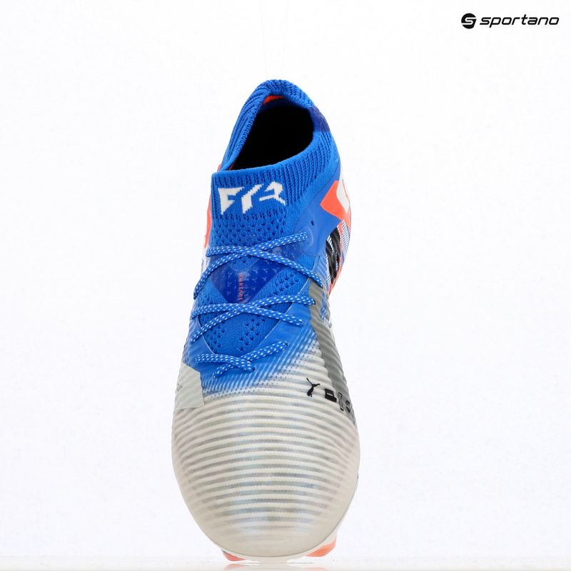 Pánske kopačky PUMA Future 8 Ultimate Forever FG biela/ultra blue/feather šedá/puma black/glowing red 9