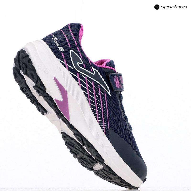 Detská bežecká obuv Joma Super Cross navy/ fuchsia 9